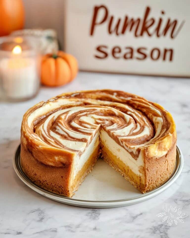 Marbled Pumpkin Cheesecake Recipe