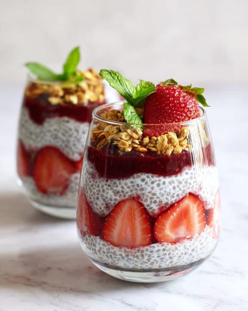 Beautiful Berry Chia Seed Parfait Recipe