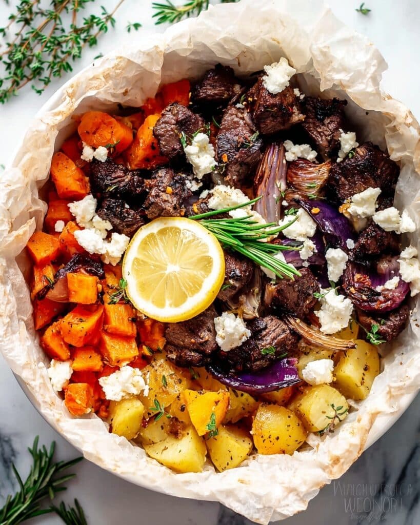 Kleftiko (Greek Slow-Roasted Lamb Pouch with Vegetables and Feta) Recipe