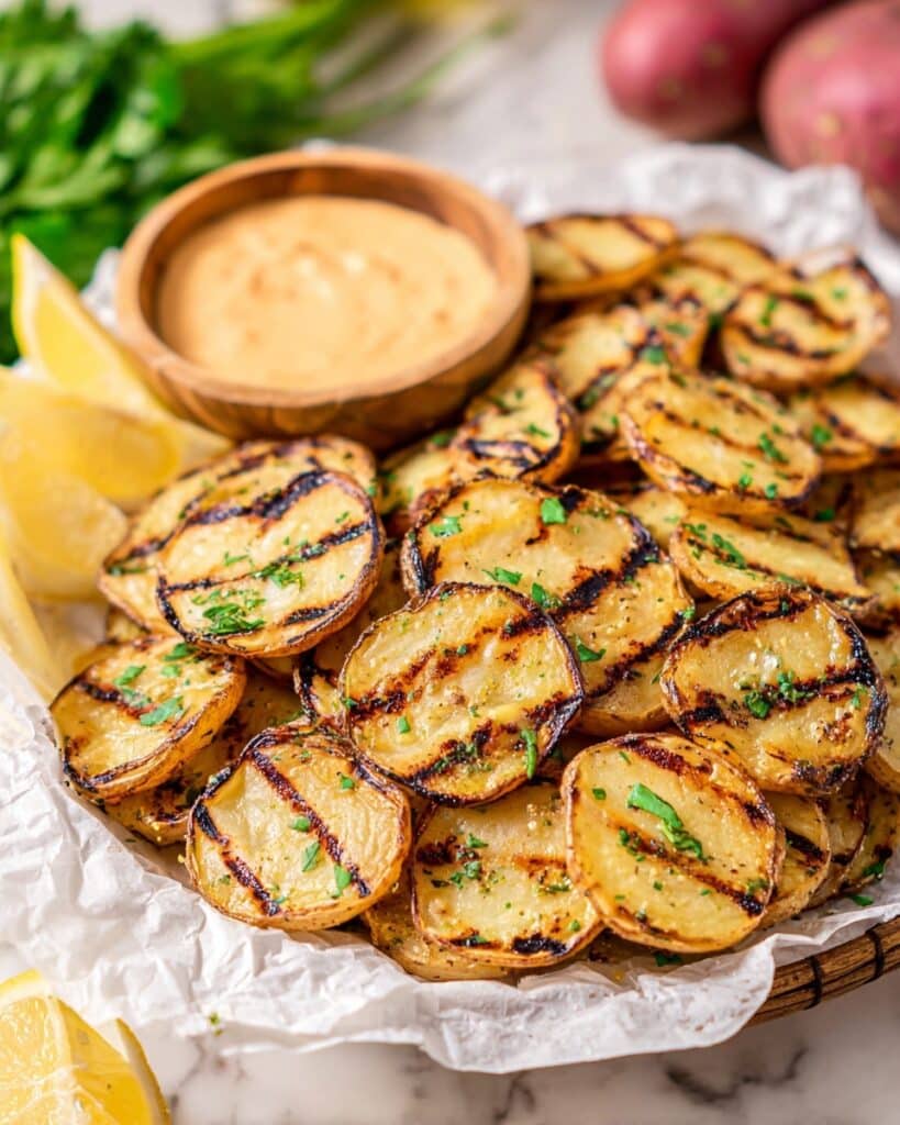 Grilled Butter Lemon Italian Seasoned Potatoes Recipe