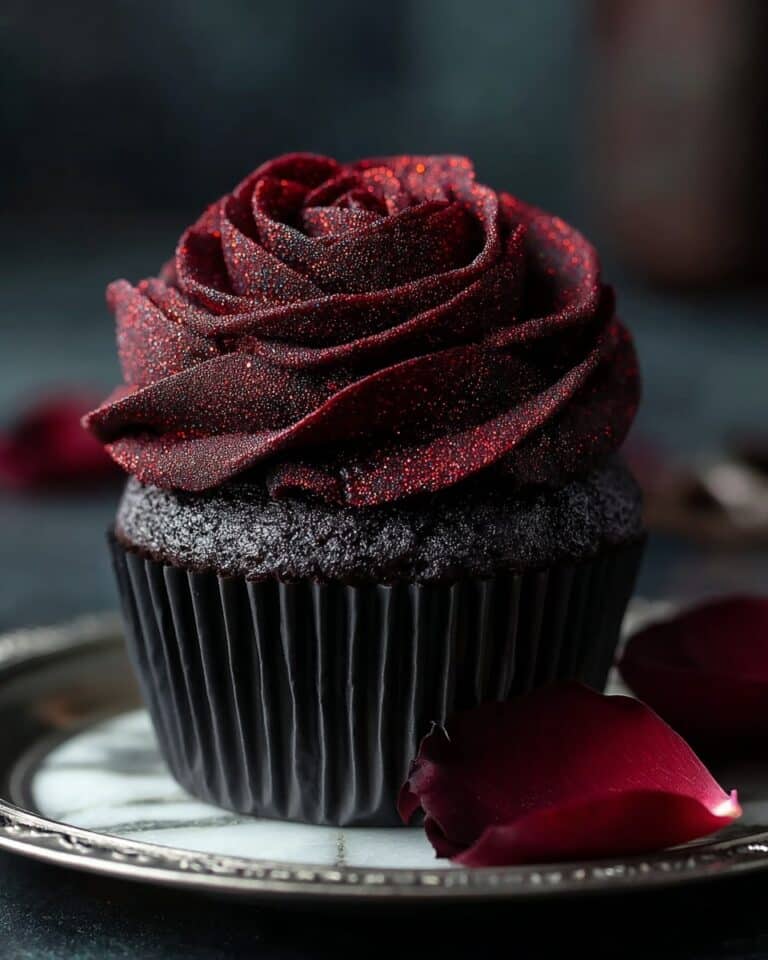 Midnight Rose Cupcakes Recipe