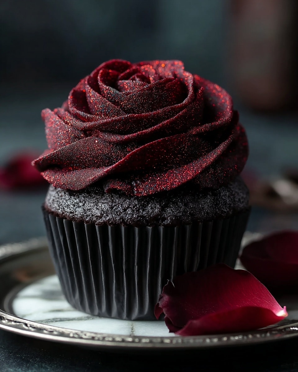 Midnight Rose Cupcakes Recipe