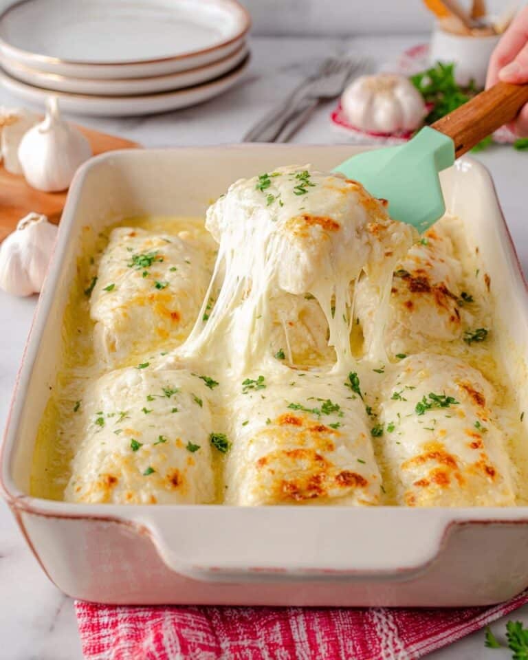 Chicken Alfredo Lasagna Rollups Recipe