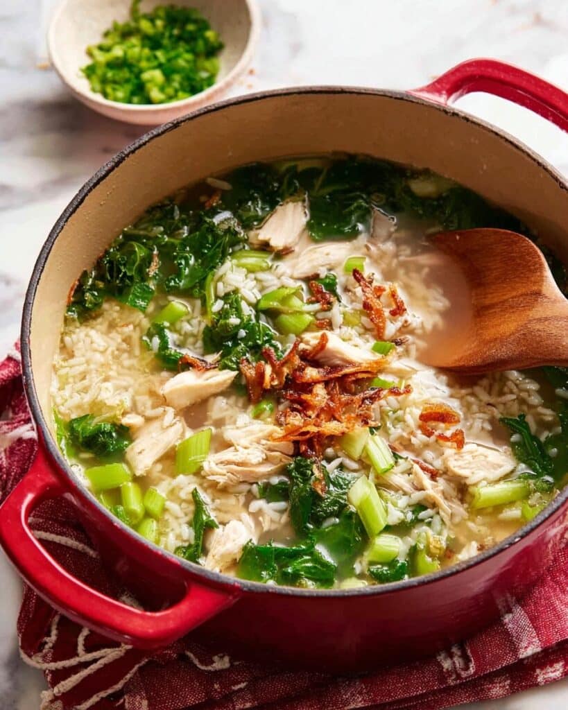 Chinese Fish and Rice Soup with Choy Sum Recipe