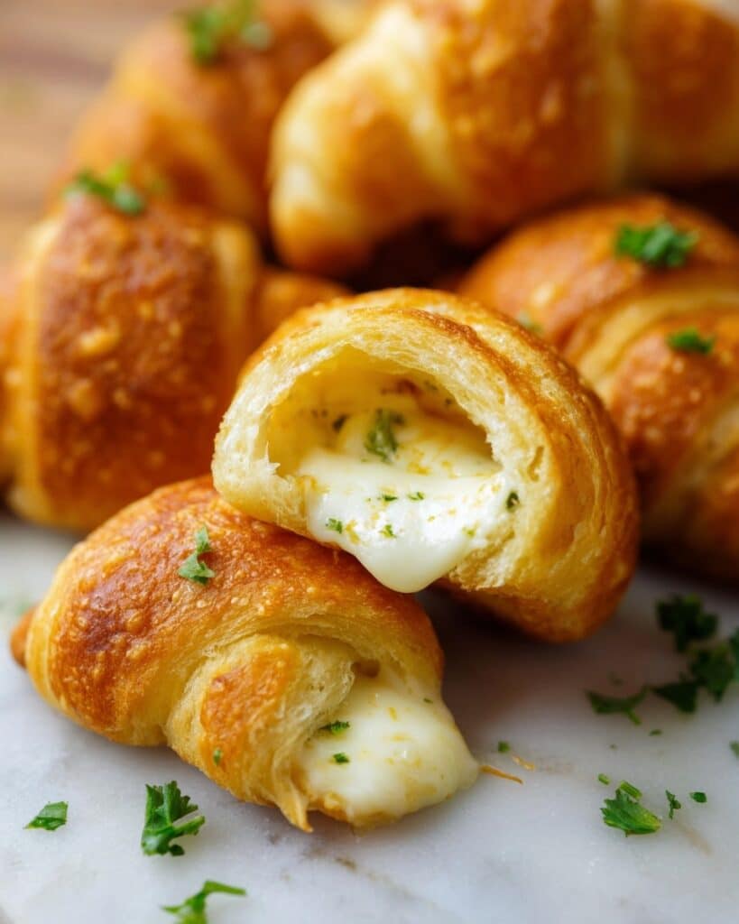 Cheese Stuffed Crescent Rolls in Air Fryer Recipe