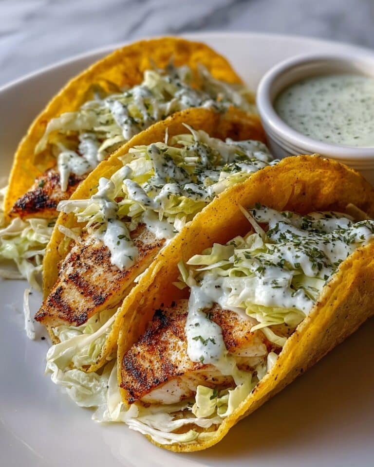 Dill Pickle Ranch Smash Chicken Tacos with Crispy Cheese Lace Recipe