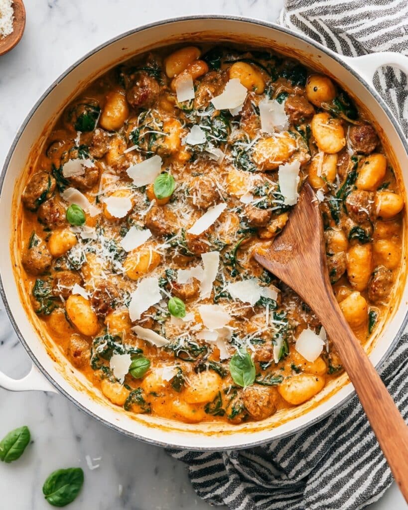 Chicken Sausage Gnocchi Skillet Recipe