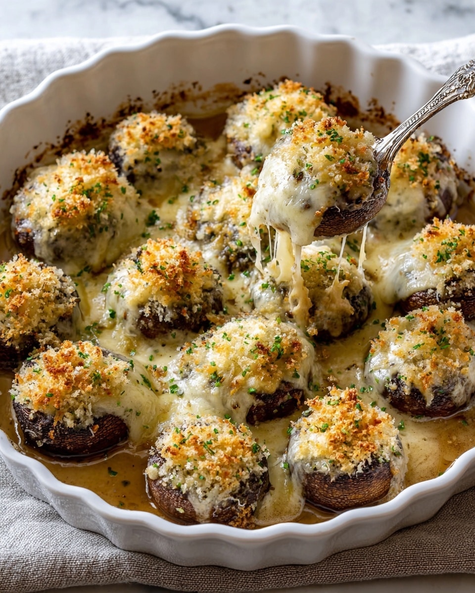 Easy Gluten-Free Longhorn Stuffed Mushrooms Recipe