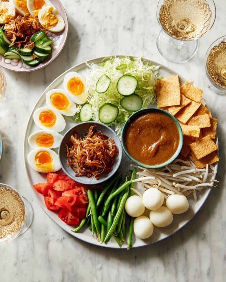 Gado-Gado: Indonesian Salad with Tofu, Vegetables, and Peanut Sauce Recipe