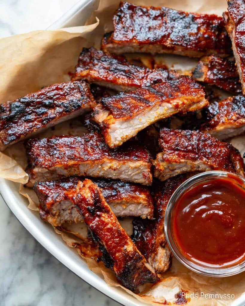 Crock Pot Ribs with Homemade BBQ Sauce Recipe
