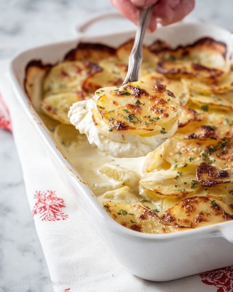 Creamy Scalloped Potatoes with Thyme and Nutmeg Recipe