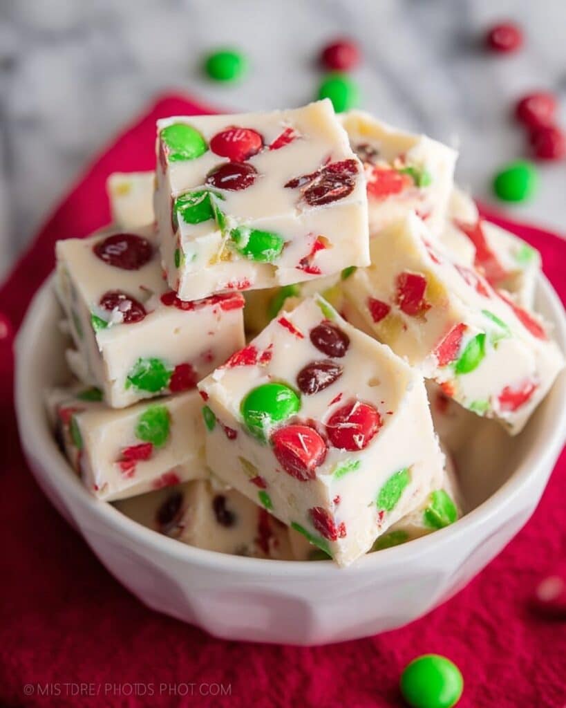 M&M White Chocolate Fudge Recipe