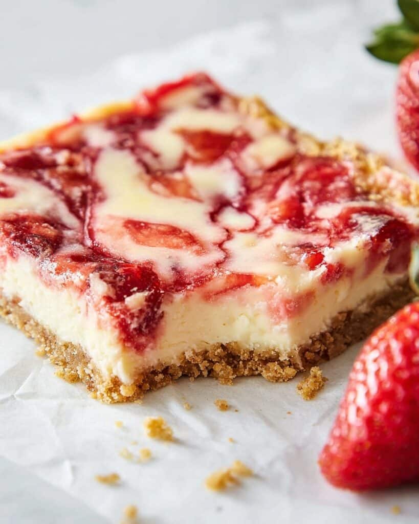 Strawberry Cheesecake Bars Recipe