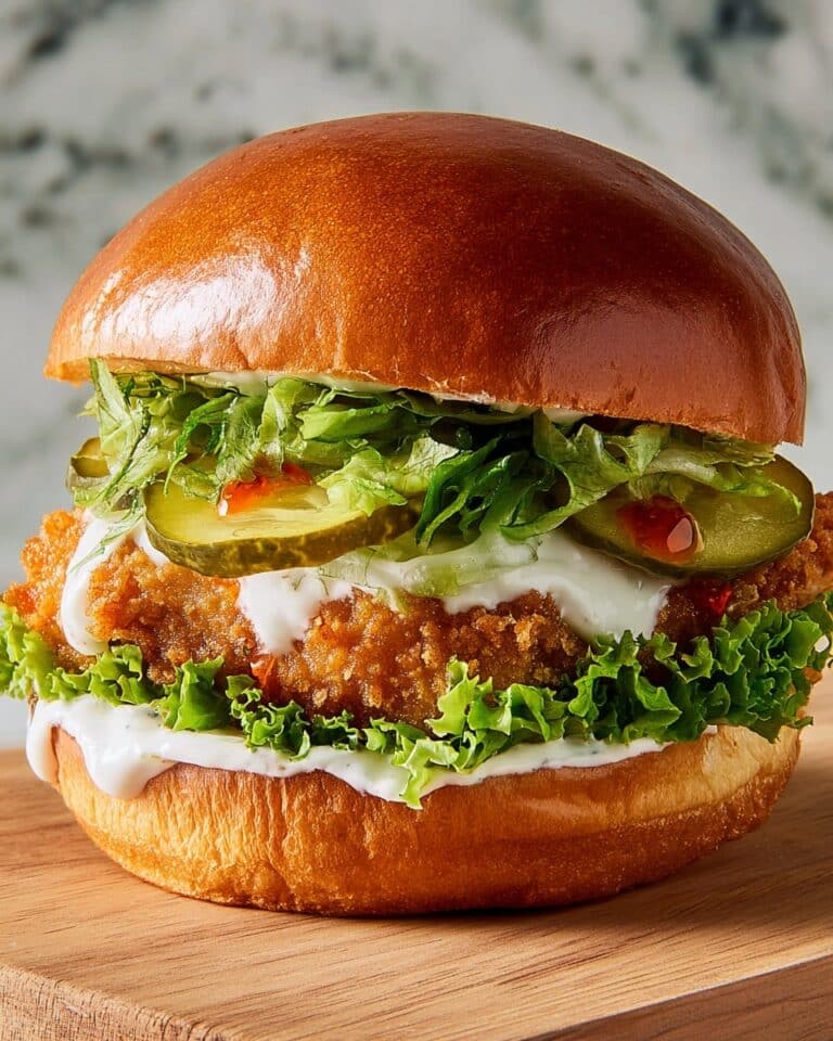 Spicy Fried Tofu Sandwich with Pickles and Garlic Mayo Recipe