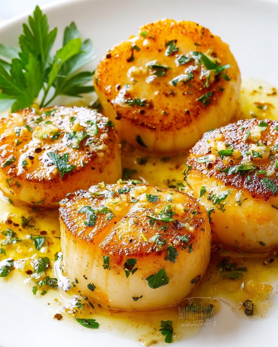 Pan Seared Scallops with Garlic Herb Butter Recipe
