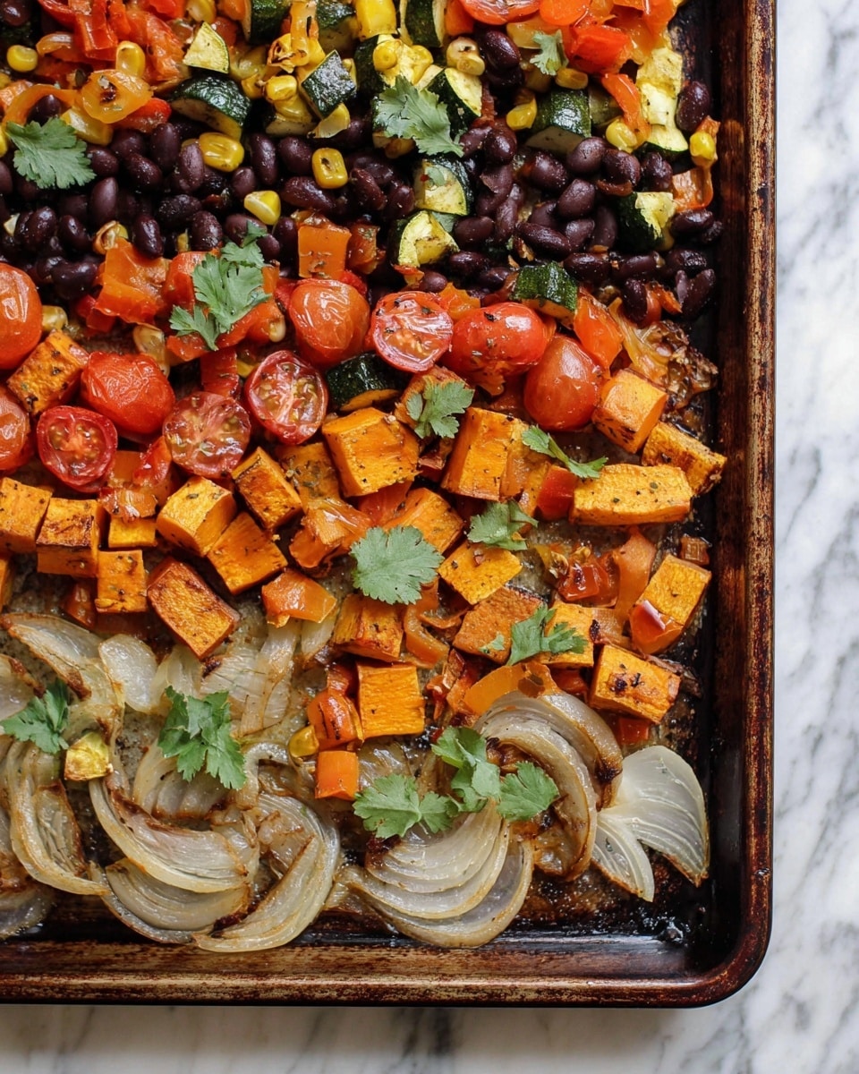 Vegan Sheet Pan Sweet Potato, Chickpea and Broccoli Dinner with Tahini Sauce Recipe