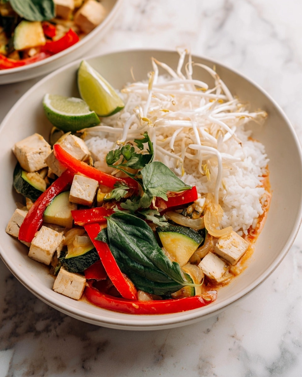 Thai Red Curry Vegetables with Tofu Recipe