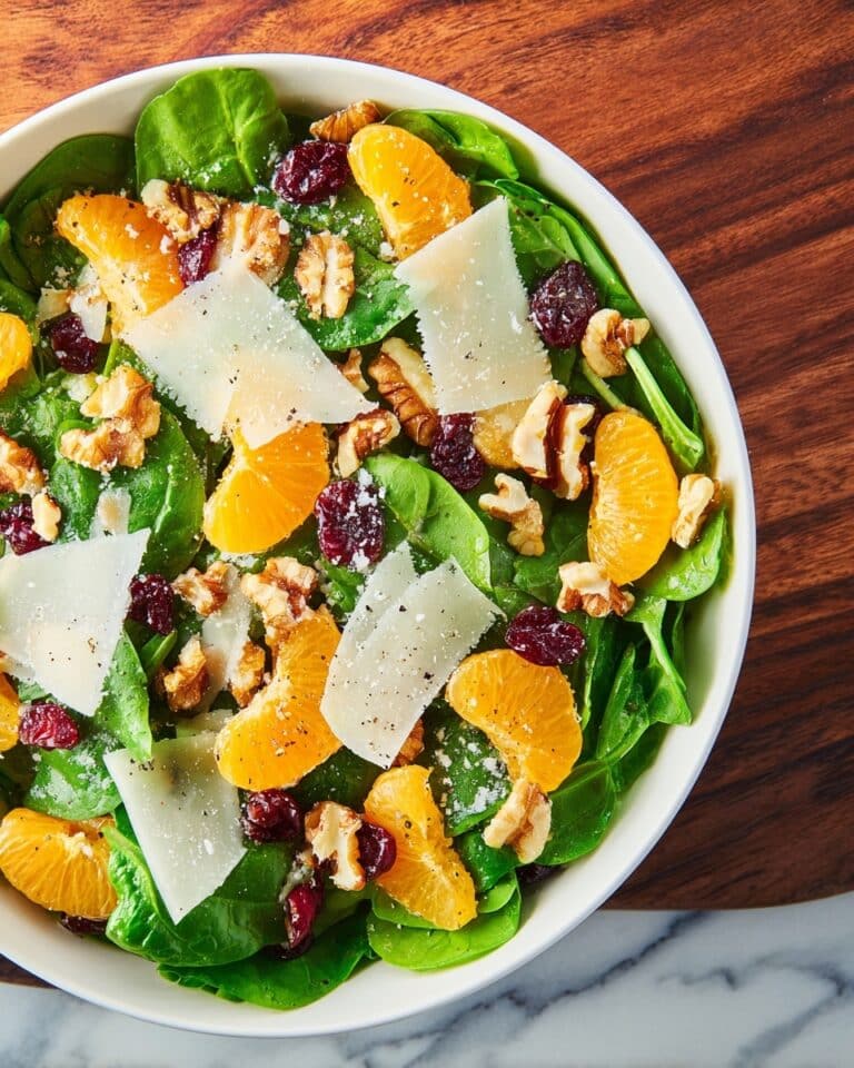 Mandarin Orange Salad with Walnuts Cranberries and Parmesan Recipe