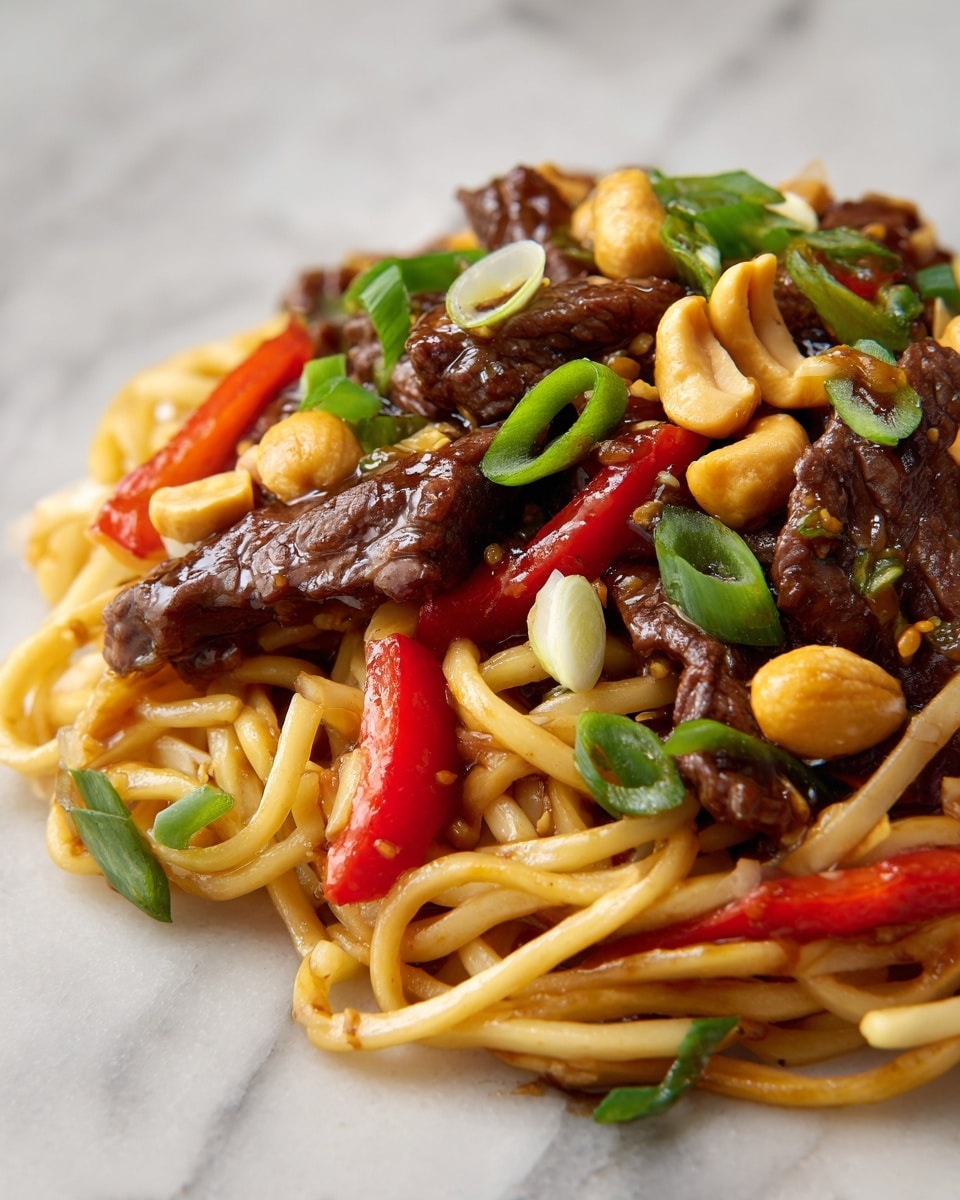 Kung Pao Beef Lo Mein Recipe
