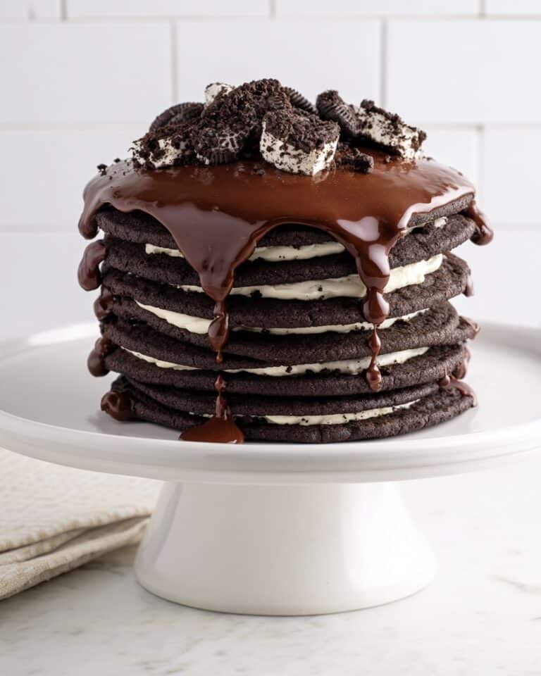 Black and White Cheesecake Icebox Cake Recipe