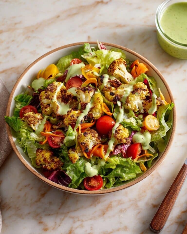 Roasted Cauliflower Salad with Avocado and Toasted Almonds Recipe