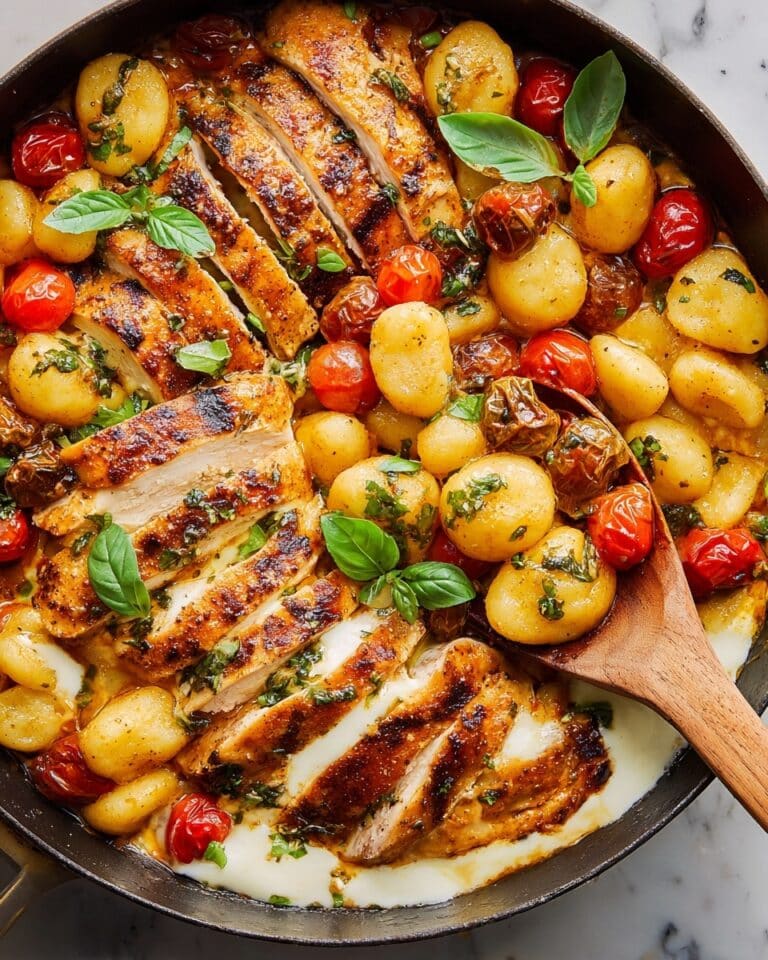 Caprese Chicken Gnocchi Skillet Recipe