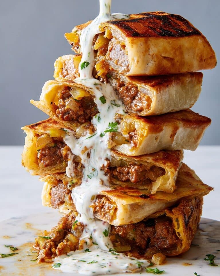 Arayes with Tahini Yogurt Sauce Recipe