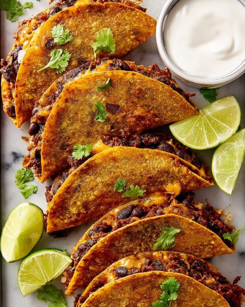 Crispy Sheet-Pan Black Bean Tacos Recipe