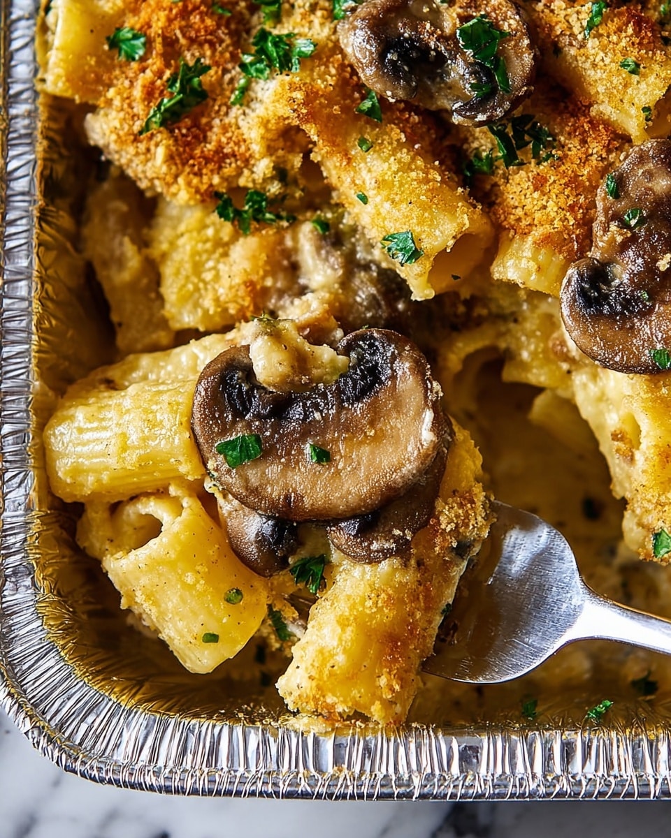 Mini Mushroom Pasta Bakes Recipe