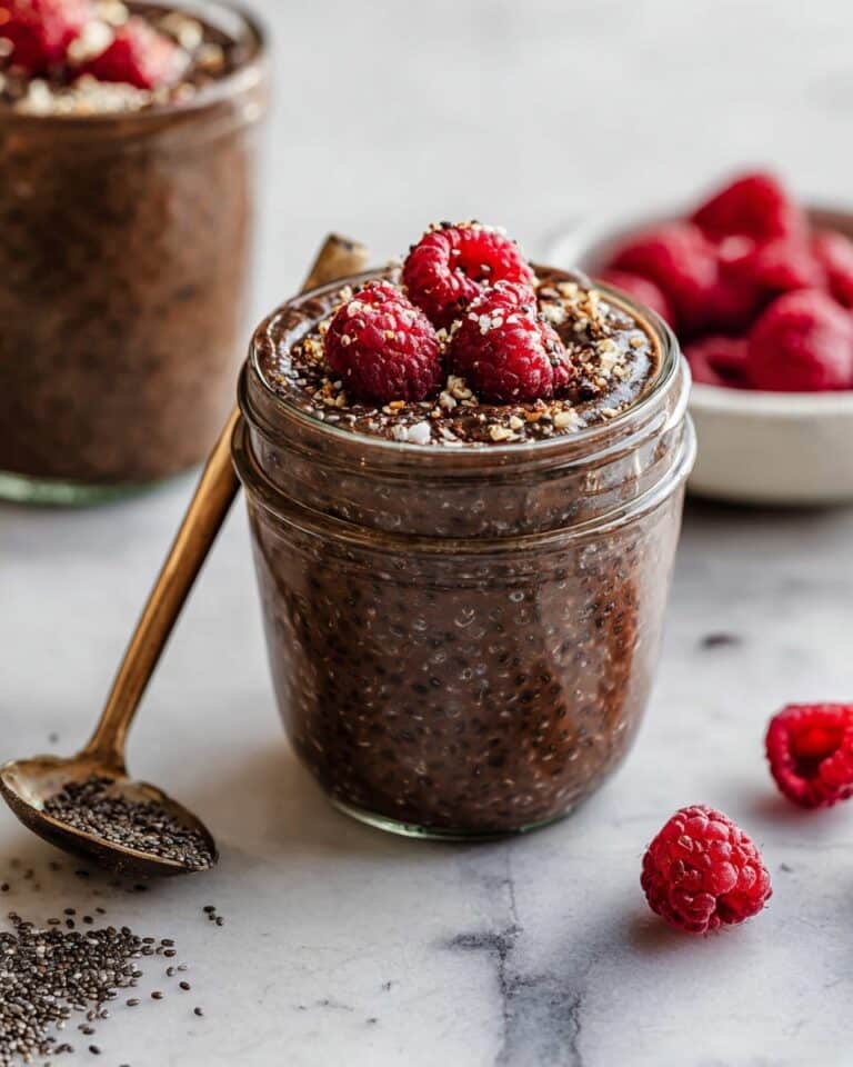 Chocolate Overnight Oats with Fresh Berries and Banana Recipe