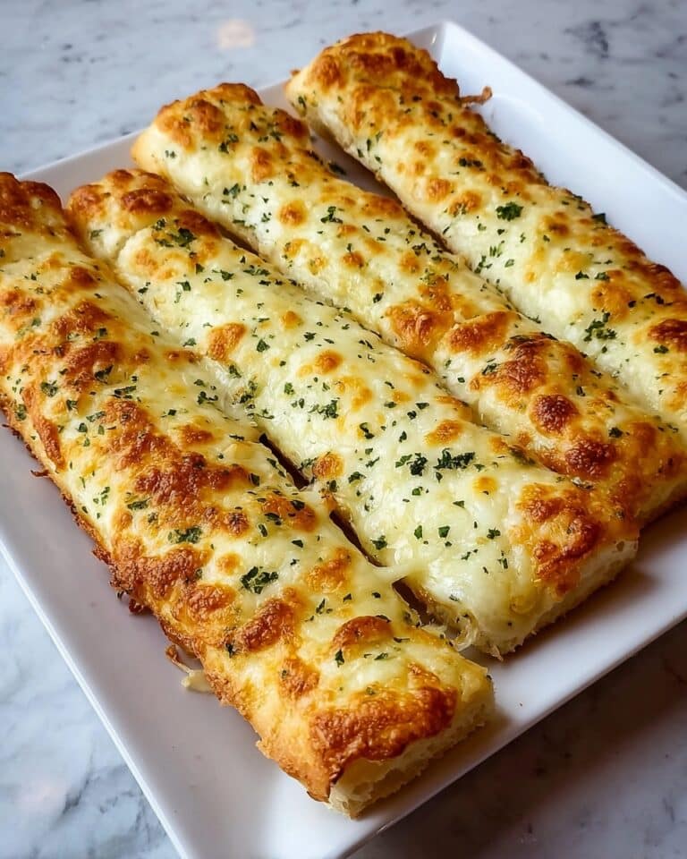 Homemade Cheesy Garlic Breadsticks Recipe