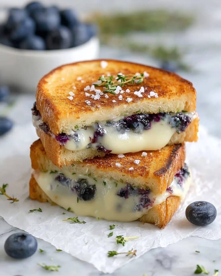 Crispy Blueberry Grilled Cheese Recipe