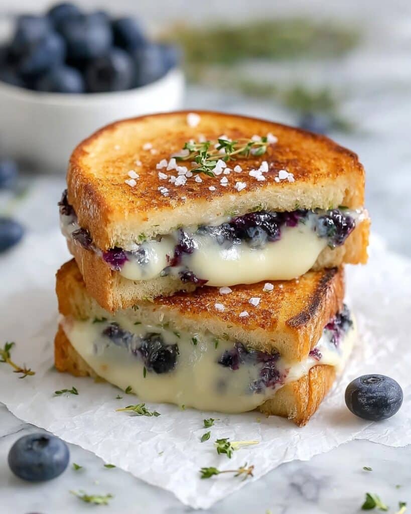 Crispy Blueberry Grilled Cheese Recipe