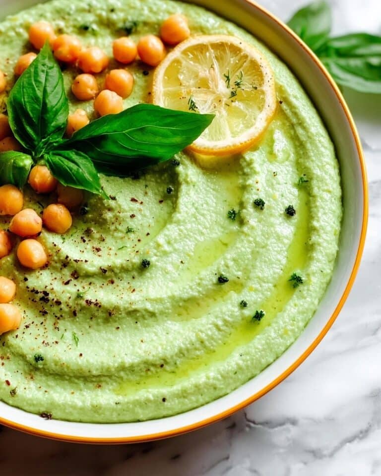 Fresh Basil Hummus Recipe