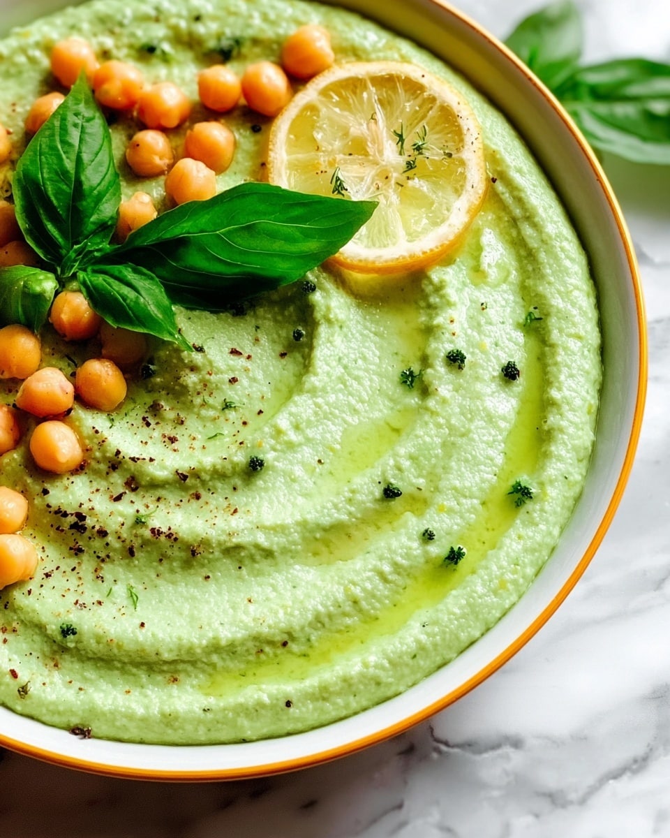 Fresh Basil Hummus Recipe