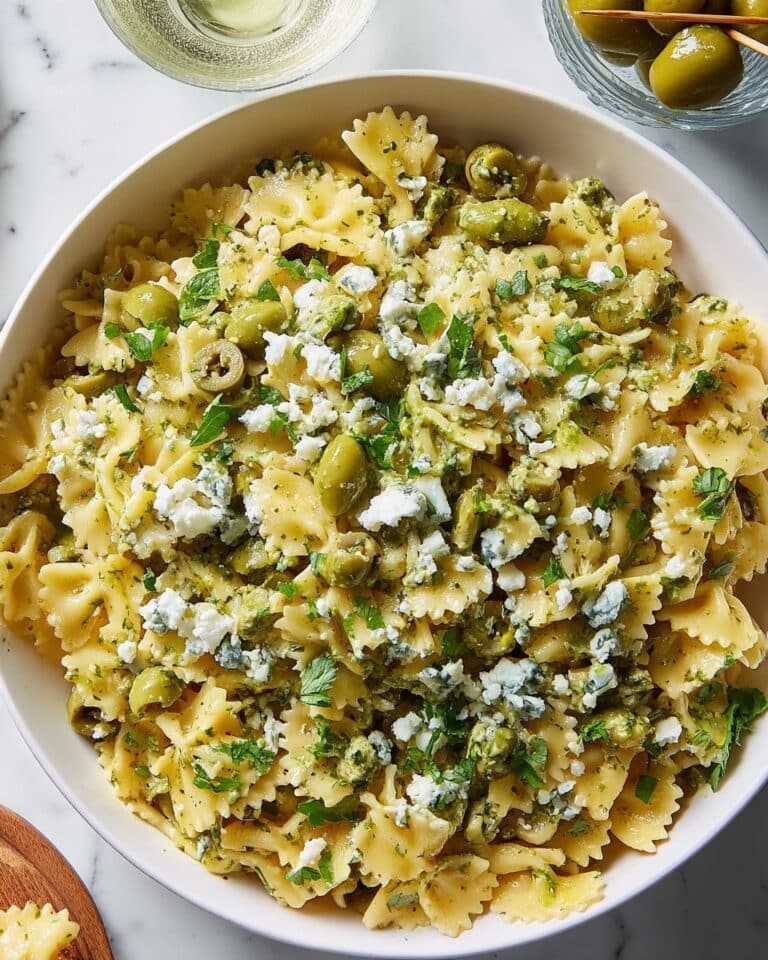 Dirty Martini Pasta Salad Recipe