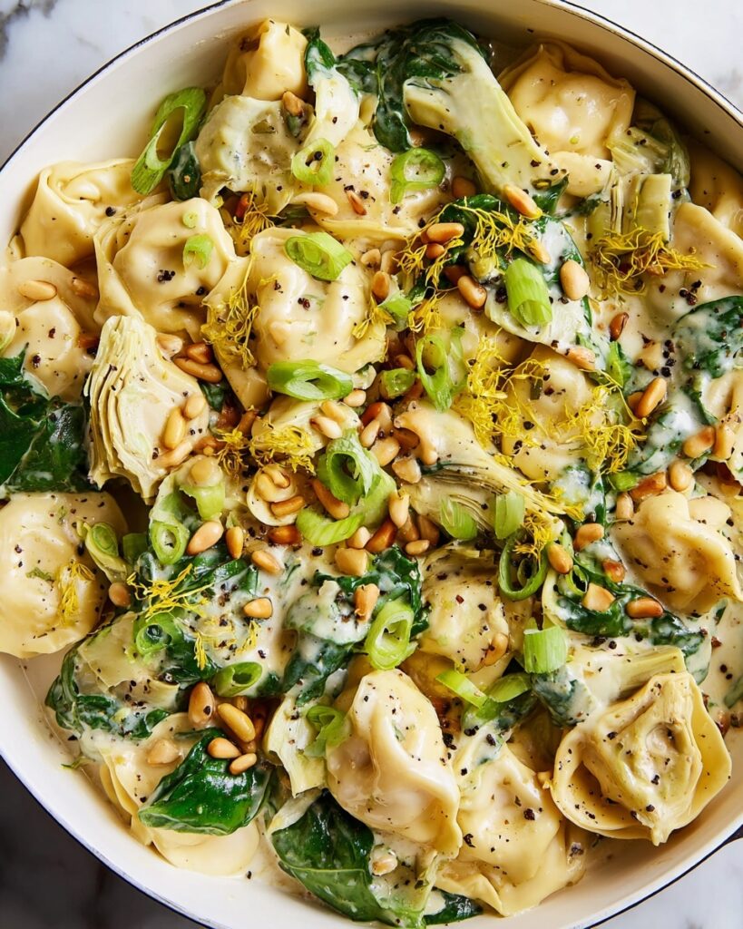 One-Pot Creamy Tortellini and Greens Recipe