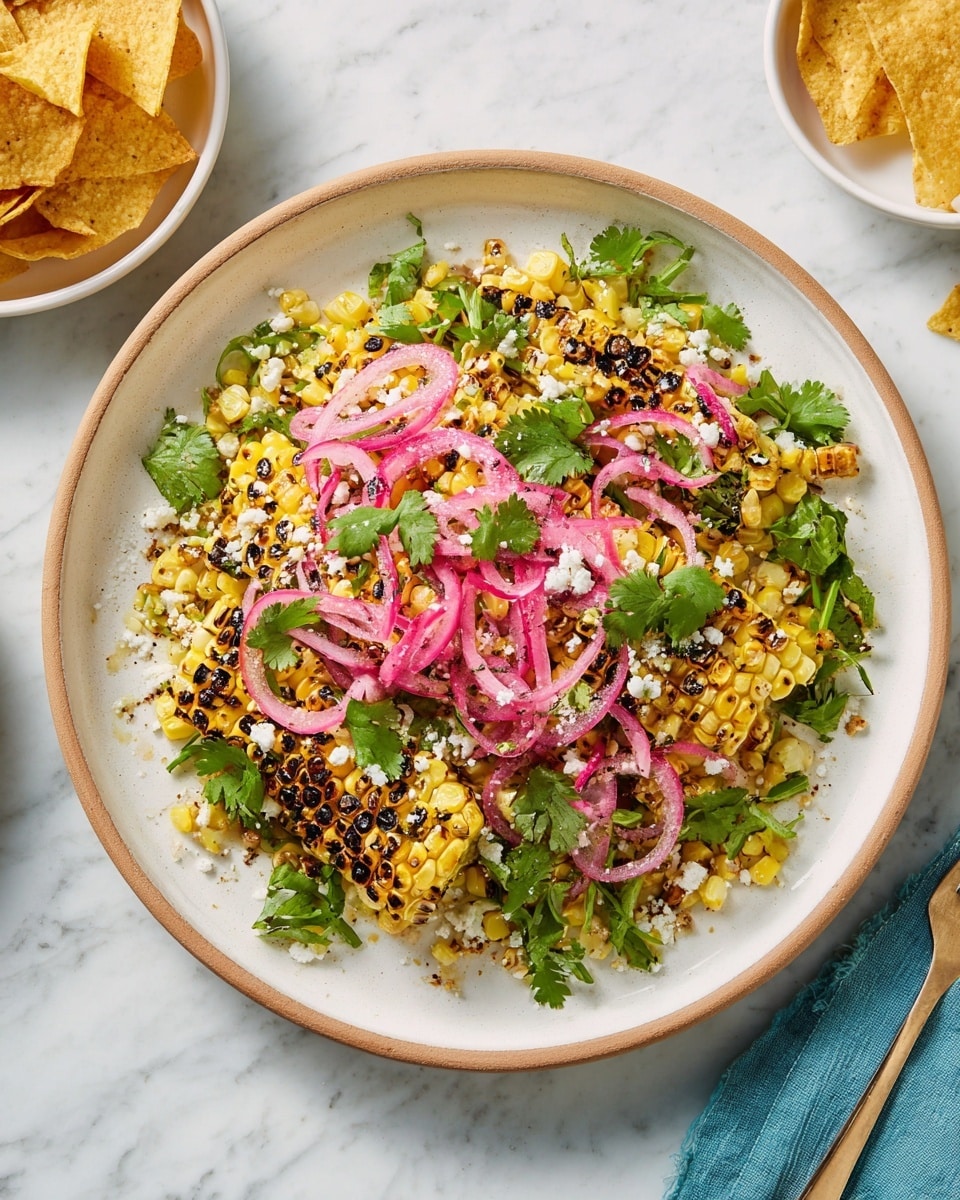 Grilled Corn Salad with Nuts, Herbs, and Parmesan Recipe