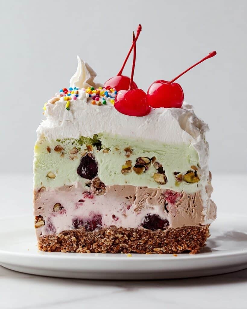 Spumoni Ice Cream Cake Recipe