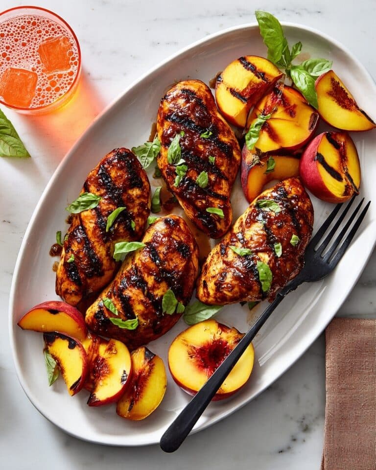 Peach Balsamic Grilled Chicken Recipe