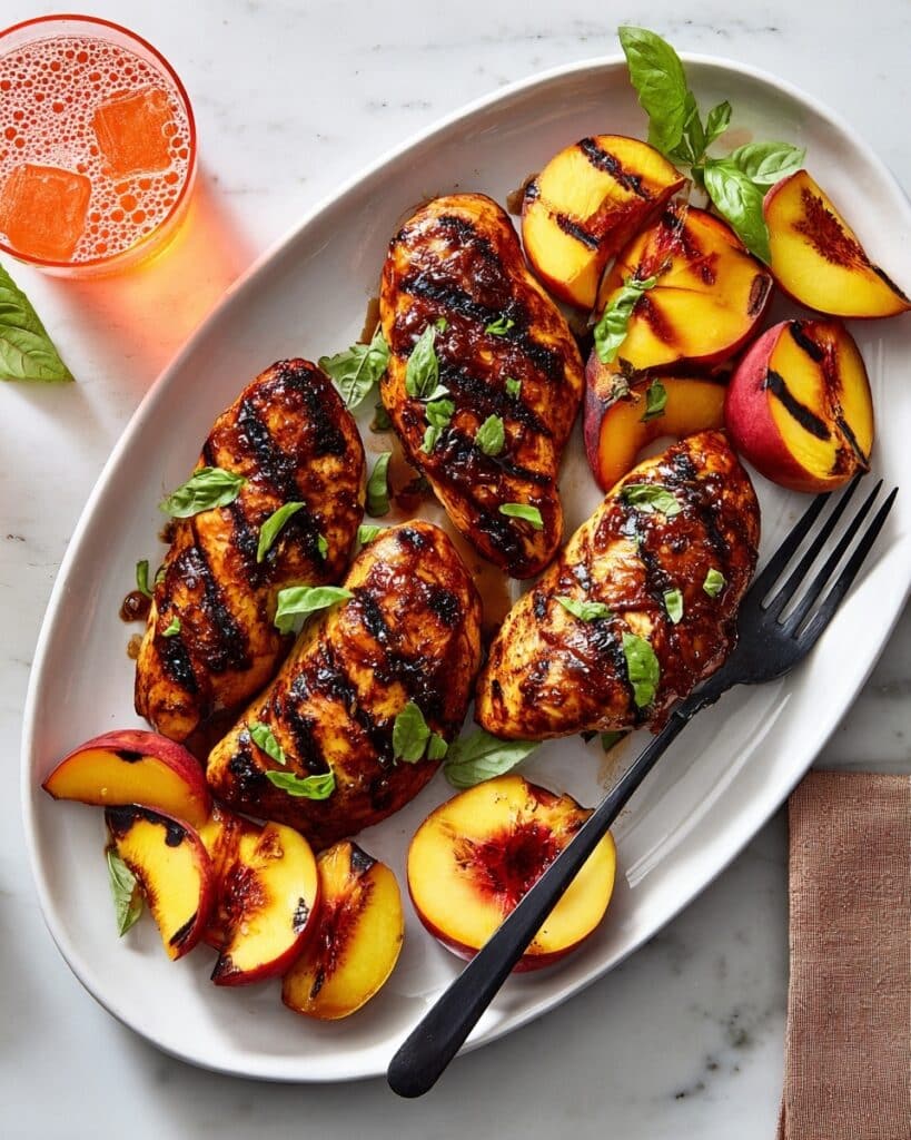 Peach Balsamic Grilled Chicken Recipe