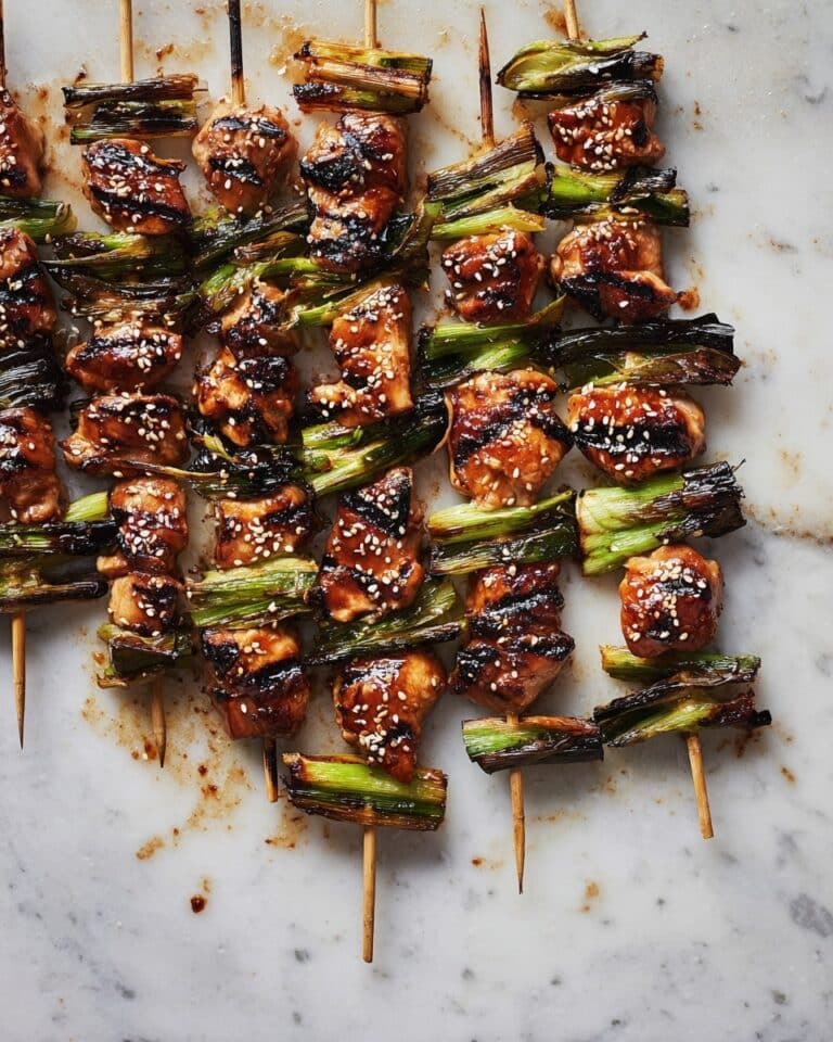 Grilled Chicken and Vegetables Skewers with Hoisin Sauce Recipe