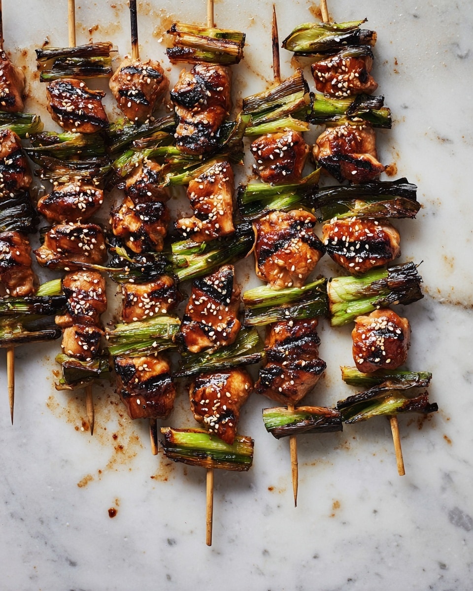 Grilled Chicken and Vegetables Skewers with Hoisin Sauce Recipe