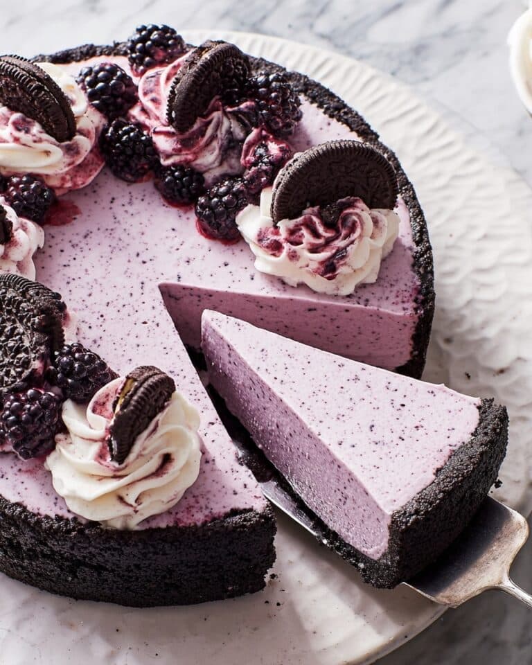 No-Bake Blackberry Oreo Tart Recipe