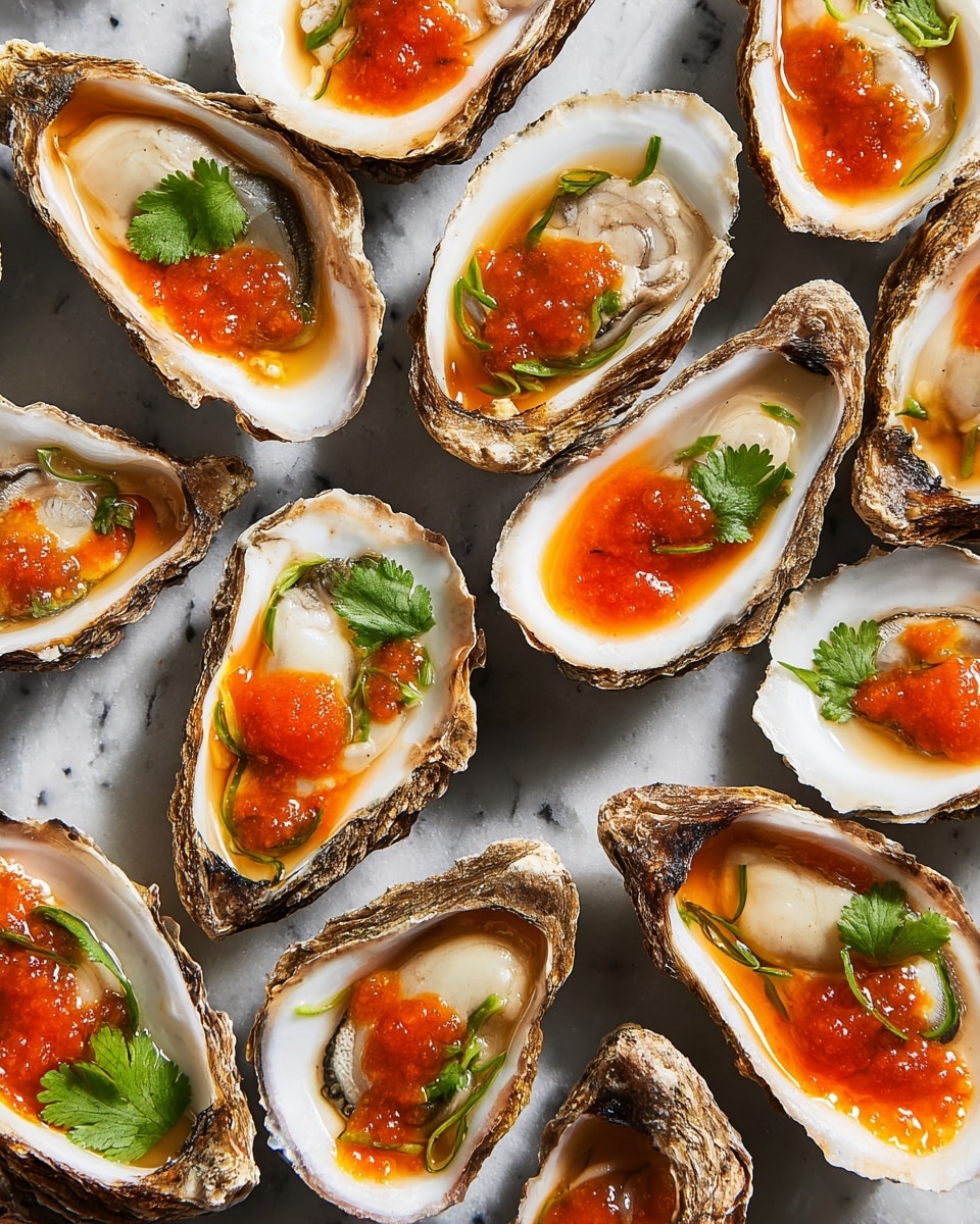 Grilled Oysters with Kimchi Butter Recipe
