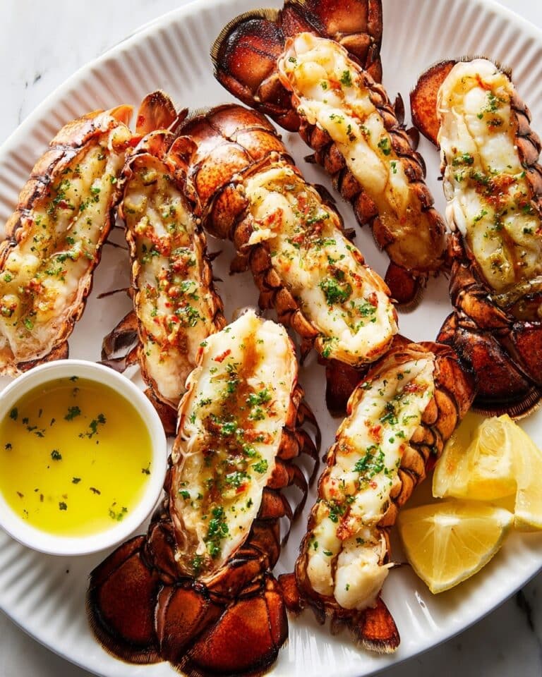 Grilled Lobster Tail with Lemon Herb Butter Recipe