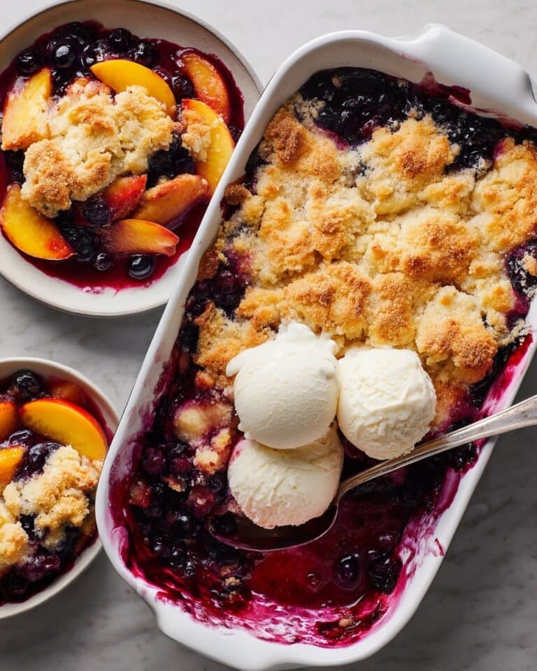 Peach Blueberry Cobbler Recipe