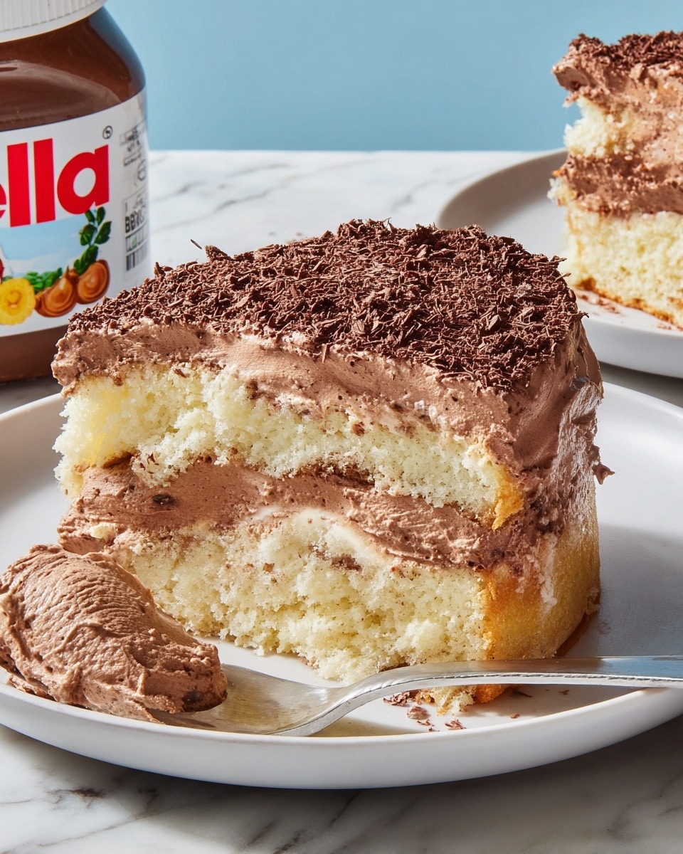 The image shows a close-up of a smooth, thick layer of light brown chocolate mousse spread evenly in a glass dish with a white marbled background. The mousse is textured with soft, wavy swirls, and a fine dusting of dark cocoa powder is being sifted over the top from a small metal sieve held above it. The dark brown cocoa powder contrasts with the creamy, pale brown mousse, creating a rich and inviting look. Photo taken with an iphone --ar 4:5 --v 7