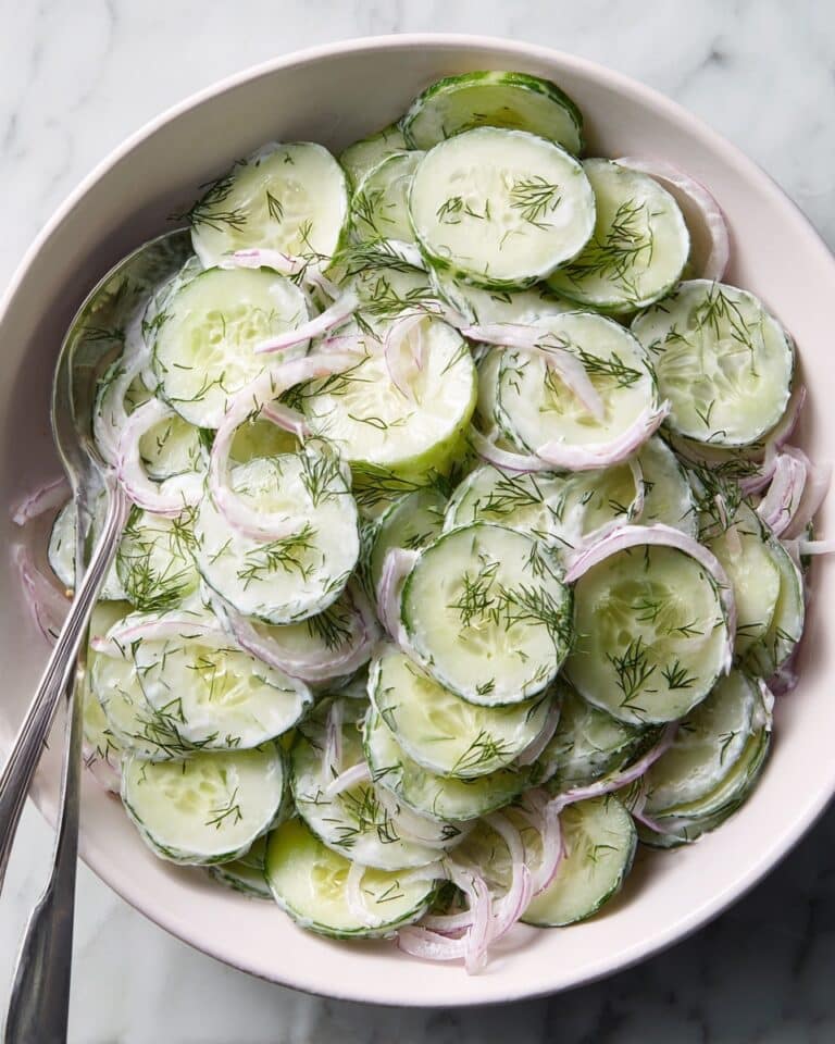 Creamy Cucumber Salad Recipe