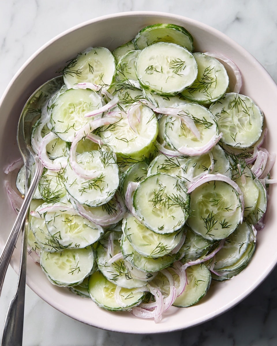 Creamy Cucumber Salad Recipe